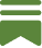 Green flag icon with a triangular cutout at the bottom.